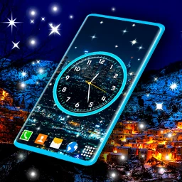Night Sky Clock Live Wallpaper 图标